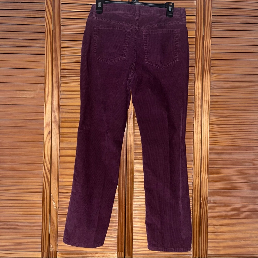 LL Bean Beanflex‎ Straight Leg Favorite Fit Corduroy Pants 6 Petite - Picture 2 of 12